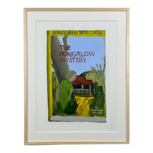 Framed Original Nancy Drew Inspired Painting on Paper