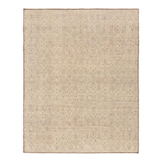 Rug & Kilim’s Moroccan Style Rug in Beige-Brown with Geometric Patterns - 12x16 For Sale