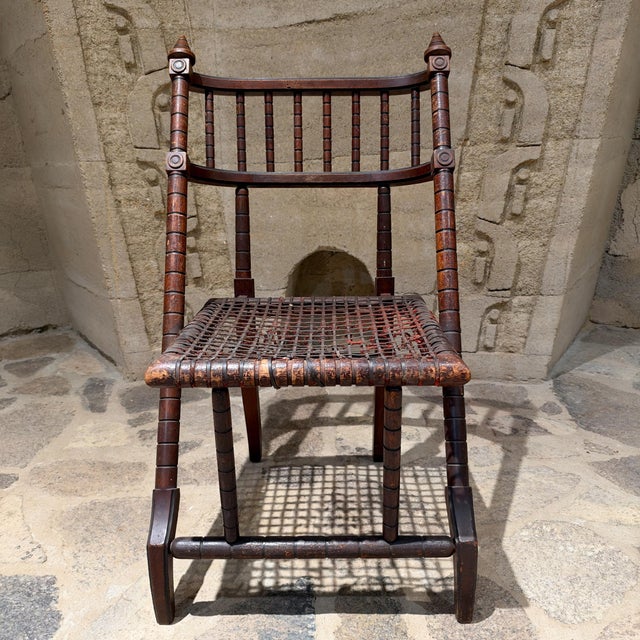 For your consideration, an Aesthetic Movement side chair designed by the notable 19th-century American furniture maker...