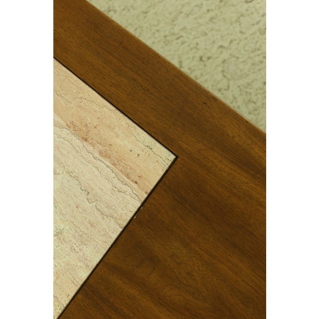 John Widdicomb Mid Century Modern Walnut Coffee Table For Sale - Image 11 of 12