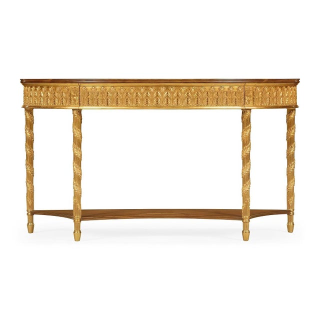 The Large Demi-Lune console table takes its inspiration from late 18th-century English design and the Adam style. Its...