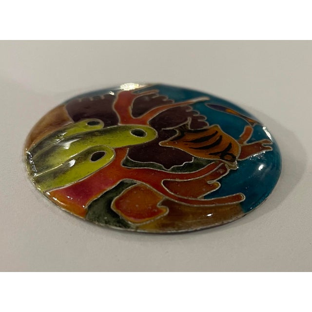 Coastal Steve Krauss Under the Sea Enamel on Metal For Sale - Image 3 of 4