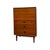 Brown Vintage Mid Century Modern Walnut Credenza Dresser & Drop-Front Secretary Desk Set. For Sale - Image 8 of 12