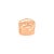 Rose Late 20th Century Multi Layered Rose Gold Plated Cz Statement Wedding Ring Size 6 For Sale - Image 8 of 10