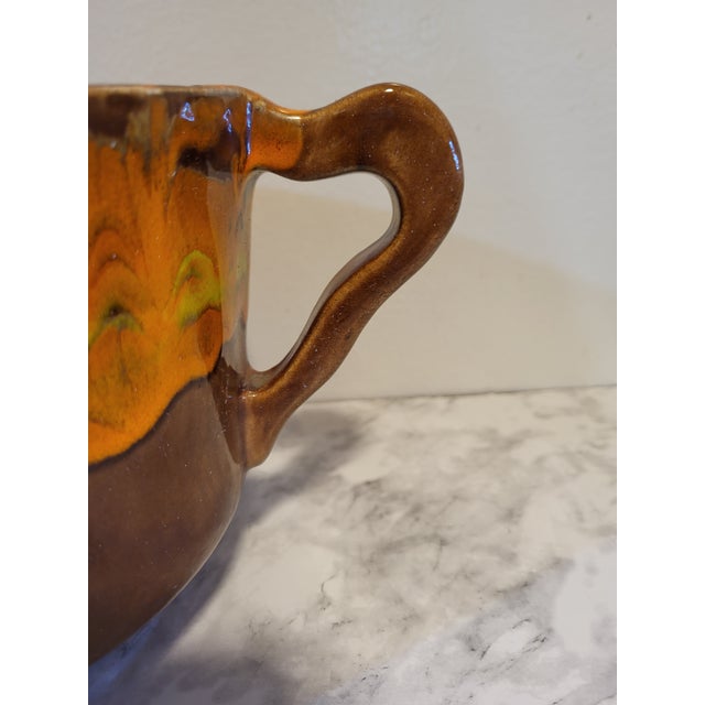 Mid-Century Modern Mid Century Modern California Usa Pottery Planter For Sale - Image 3 of 11