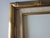 Wood 1980s Gold Frame Art Hanging Picture Home Decor Yellow and Blue Flowers For Sale - Image 7 of 7