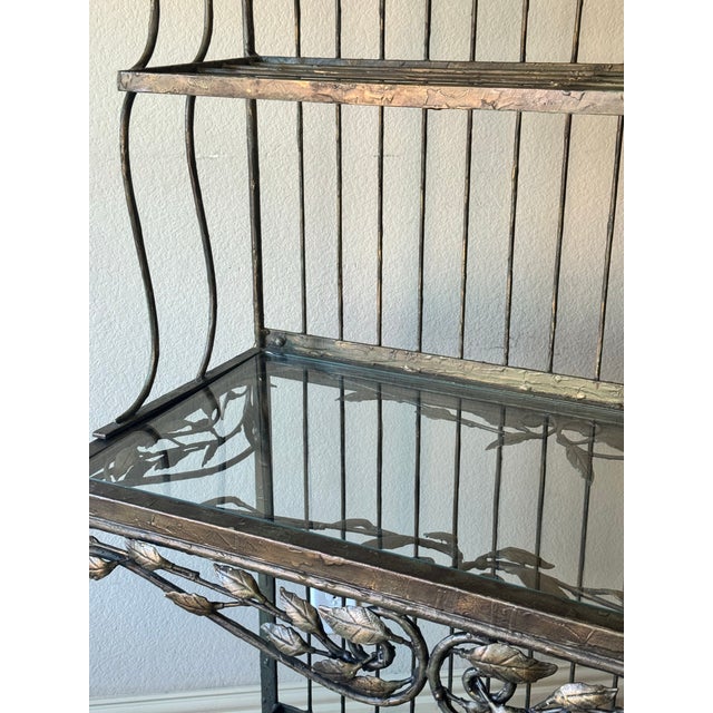Late 20th Century Attributed to Hooker Furniture Wrought Iron Baker’s Rack For Sale In Dallas - Image 6 of 7