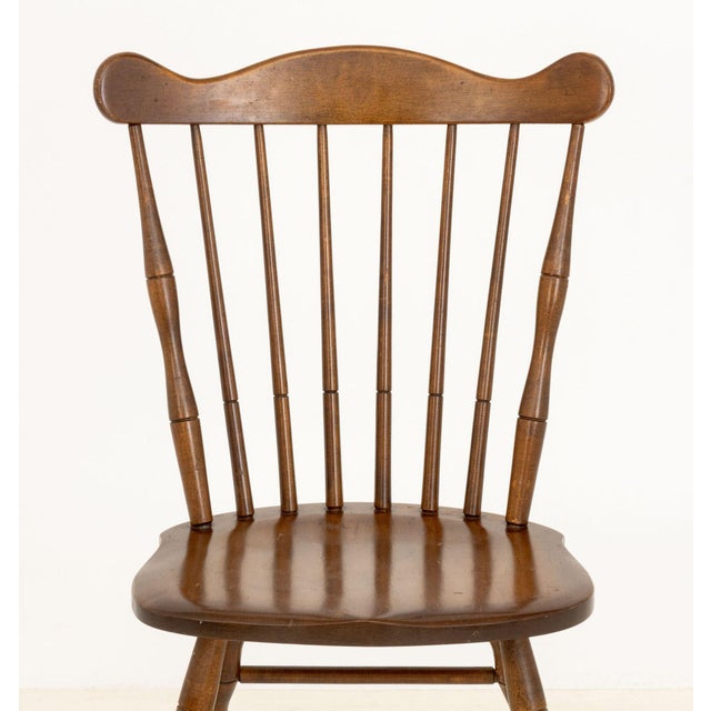 American Conant Ball Windsor Style Maple Side Chair For Sale - Image 3 of 6
