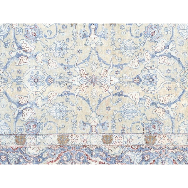 This Semi Antique Persian Tabriz Rug features a stunning design and quality craftsmanship. With a size of 8'5" x 10'9", it...