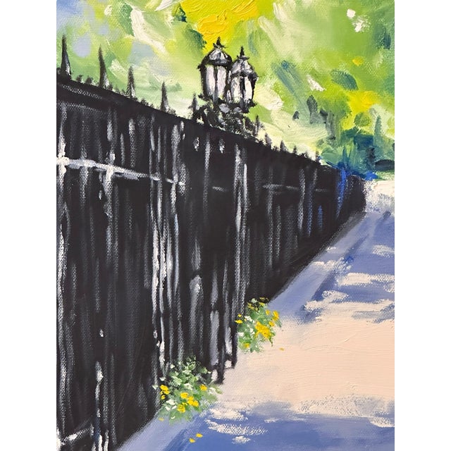 Impressionist Ron Savage Impressionist Cityscape Oil Painting For Sale - Image 3 of 11