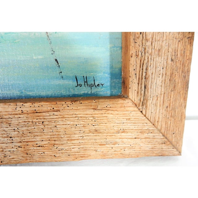 Florida Keys "Channel Cut" Oil Painting by Jo Hipler, Framed For Sale - Image 10 of 12