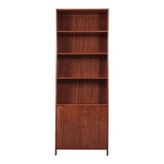 Restored Mid-Century Modern Walnut Bookcase For Sale