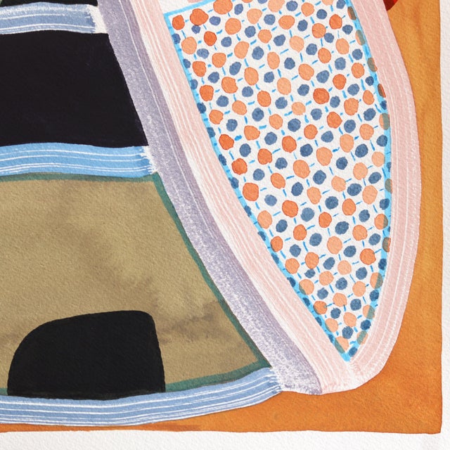 Untitled (Ppr487) - Colorful Warm Tone Abstract Mixed Media Original Artwork by Max Manning For Sale In Los Angeles - Image 6 of 7