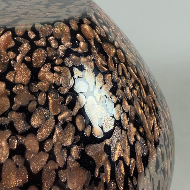 Black Vintage Murano Glass Vase, 1970 For Sale - Image 8 of 11