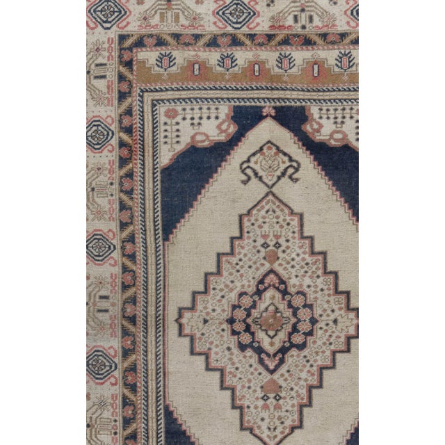Turkish Vintage Turkish Oushak Area Rug 3'9 X 6'1 For Sale - Image 3 of 8