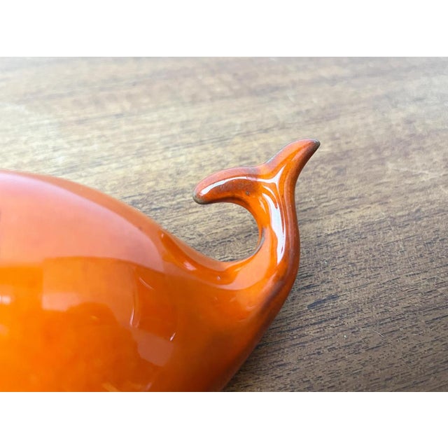 Ceramic Whale Figurine Ashtray from Ceramica D'Arte, Salerno, Italy, 1970s For Sale - Image 5 of 18