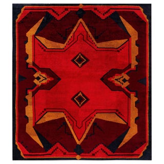 Doris Leslie Blau Vintage Dutch Art Deco Rug For Sale