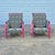 Sam Moore Hooker Furniture Fuschia Black & White “Nadia” Exposed Wood Bergere Lounge Chairs, a Pair For Sale - Image 9 of 12