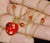 Aaron Basha 18k Gold Diamond Enamel Ladybug Puffy Heart Pendant Necklace For Sale In Dallas - Image 6 of 14
