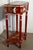 Red Lacquer Chinoiserie Side Table, 1980s For Sale - Image 4 of 7