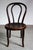 Authentic child's chair in bent beechwood, signed Fischel, early 20th century. The seat features a floral relief...