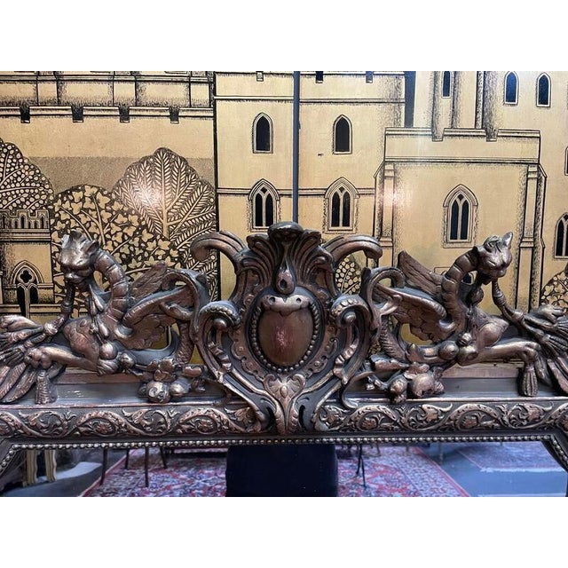 Napoleon III Painted and Gilded Mirror For Sale - Image 5 of 7