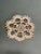 Realism Vintage Shell Macrame Trivet For Sale - Image 3 of 4