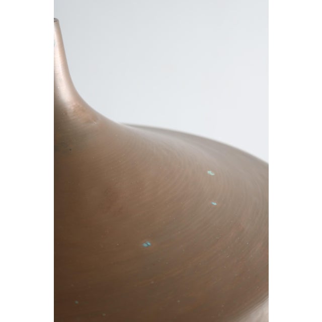 Large Danish Brutalist Hand-Hammered Copper Pendant Lamp from ES Horn Aalestrup, 1960s For Sale - Image 6 of 8