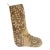 Chocolate Brown Zigzag Vintage Kilim Christmas Stocking, Wool With Olive Toe, 12.6 X 18.5 in – One of a Kind Decor For Sale