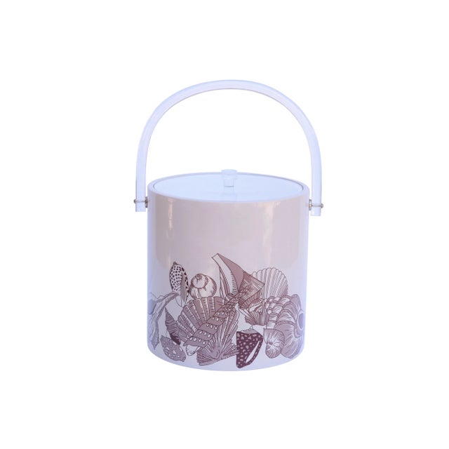 Taupe Coastal Theme Ice Bucket by Sigma 'The Tastesetter' For Sale - Image 8 of 8
