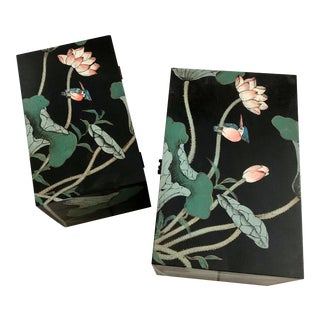Vintage Asian Nested Trunks - a Pair For Sale