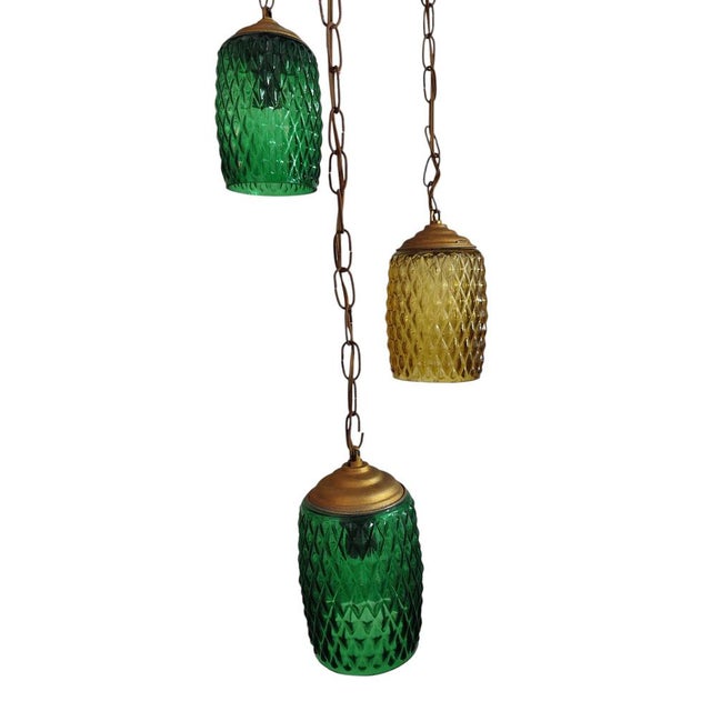 Mid-Century Crystal Pendat Light by Nordica, 1950s For Sale - Image 6 of 7