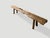 Contemporary Andrianna Shamaris Teak Wood Log Style Bench For Sale - Image 3 of 6