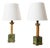 Trompe l'Oeil Lamps in Wood and Marble, 1940s, Set of 2 For Sale