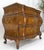 Italian Bombay Style Burl Wood 3 Drawer Marble Top Console Dresser Chest MINT