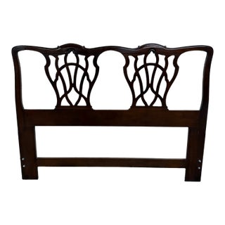 Vintage Queen Size Drexel Heritage 18th Century Classics Headboard For Sale