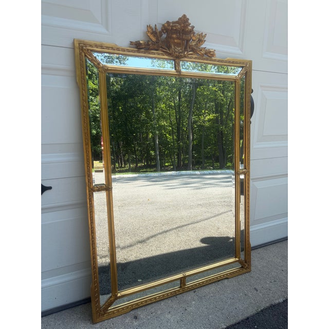 Carver’s Guild Regina Gold Hand Carved Mirror For Sale - Image 15 of 16