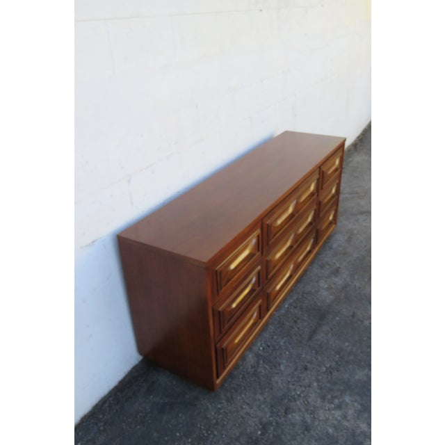 Mid Century Modern Low Long Dresser Bathroom Vanity 6290 For Sale - Image 11 of 16