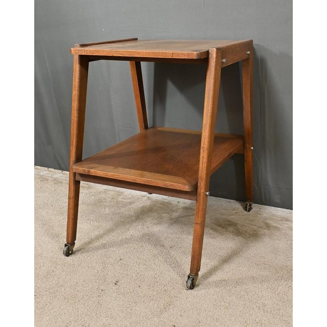 Oak Rolling Trolley, 1960 For Sale - Image 3 of 17