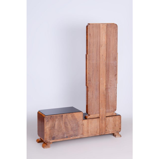 Art Deco Dressing Table in Rosewood and Walnut Veneer with Mirror, France, 1920s For Sale - Image 11 of 12