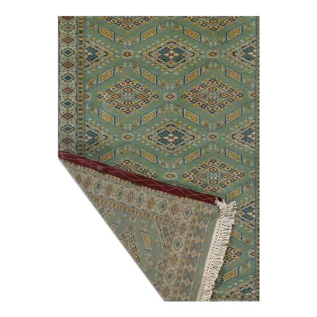 2020s Fine Hand Knotted Bokhara Rug For Sale - Image 4 of 5