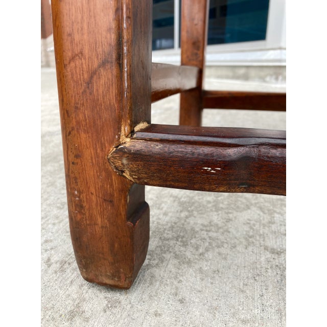 Qing Dynasty Carved Alter Chair Circa 18th Century For Sale - Image 10 of 13