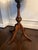 Vintage Regency Style Mahogany Pedestal Drum Side Table With Brass Claw Feet For Sale - Image 9 of 12