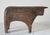 Brown Hand Carved Crate and Barrel Brown Wood Bull Figurine Sculpture For Sale - Image 8 of 13