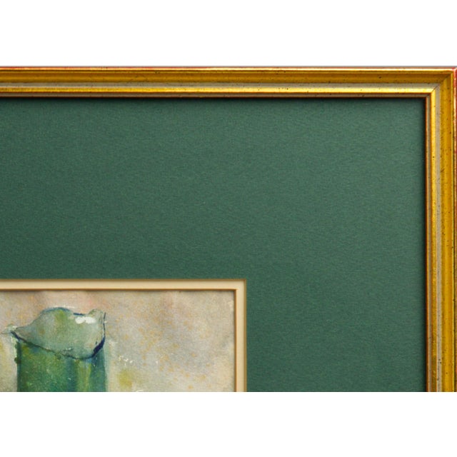 American Anna S. Fisher Antique Watercolor Still Life, Red Flowers, Signed For Sale - Image 3 of 8