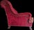 Circa 1970 Upholstered Burgundy Red Sofa For Sale In Los Angeles - Image 6 of 10