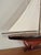 Vintage Triple Sail Coastal Scale Model of Sail Boat For Sale - Image 10 of 12