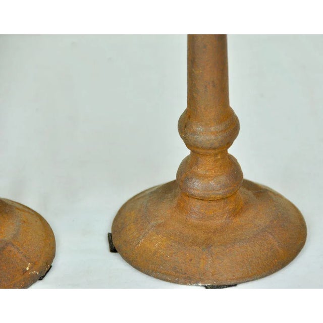 1940s Iron Candleholders, 1940s, Set of 2 For Sale - Image 5 of 7