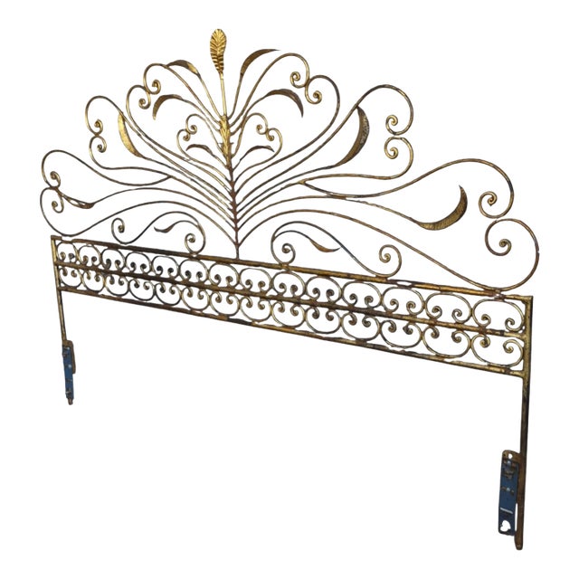 1950's Hollywood Regency Italian King Headboard For Sale