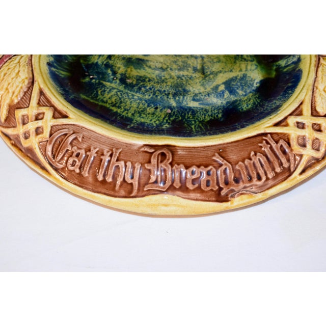 Late 19th Century 19th C English Majolica Bread Tray For Sale - Image 5 of 8